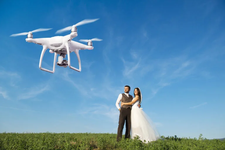 Drone photography for wedding los angeles